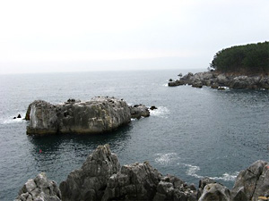 碁石海岸乱曝谷